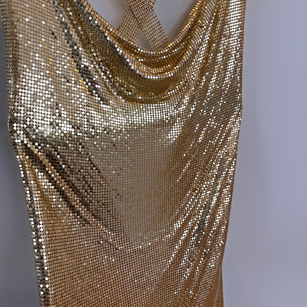 8 Other Reasons Gold Chainmail Dress